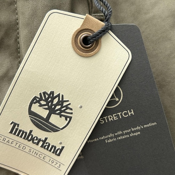 Timberland Shorts Mens 36 Brown Straight Fit Stretch Chino Flat Front Casual - Picture 10 of 14